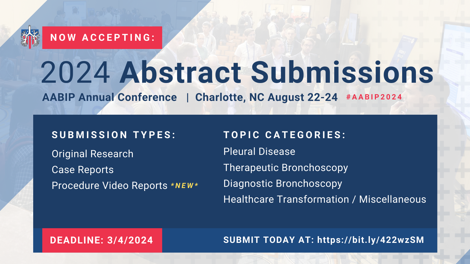 Deadline 2024 Abstract Submissions